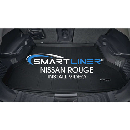 SMARTLINER Floor Liners for 2017-2024 Nissan Rogue Sport - Factory Cargo Tray in Lowest Position