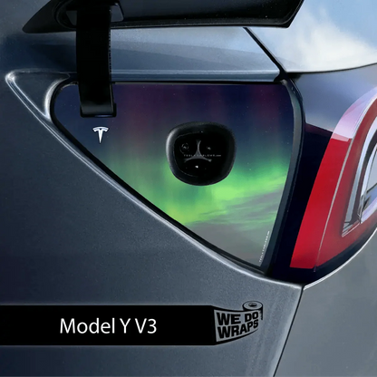 Northern Lights Tesla Charge Port Wrap | Model Y