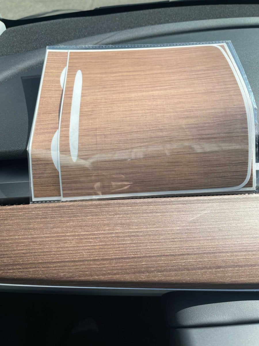 White Ash Stock Tesla Woodgrain | Tesla Center Console Wrap Kit | Model 3 ’17-20
