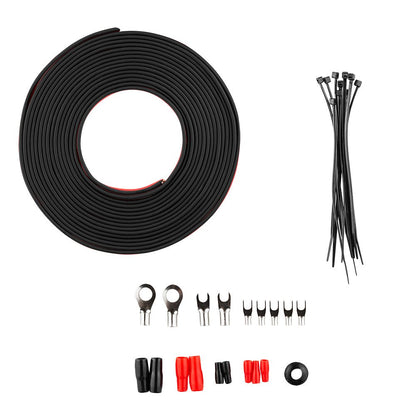 8-GA OFC 100% Copper Amplifier Installation Kit - RED