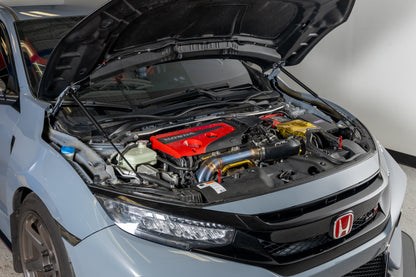 OLM Carbon Fiber Wrapped Hood Struts - 2017-2021 Honda Civic Type R