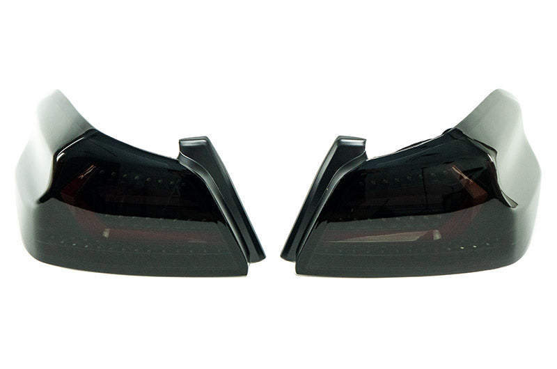 OLM Evolution Tail Lights (Smoked Lens, Black Base, Red Bar) - 2015-2021 WRX / STI