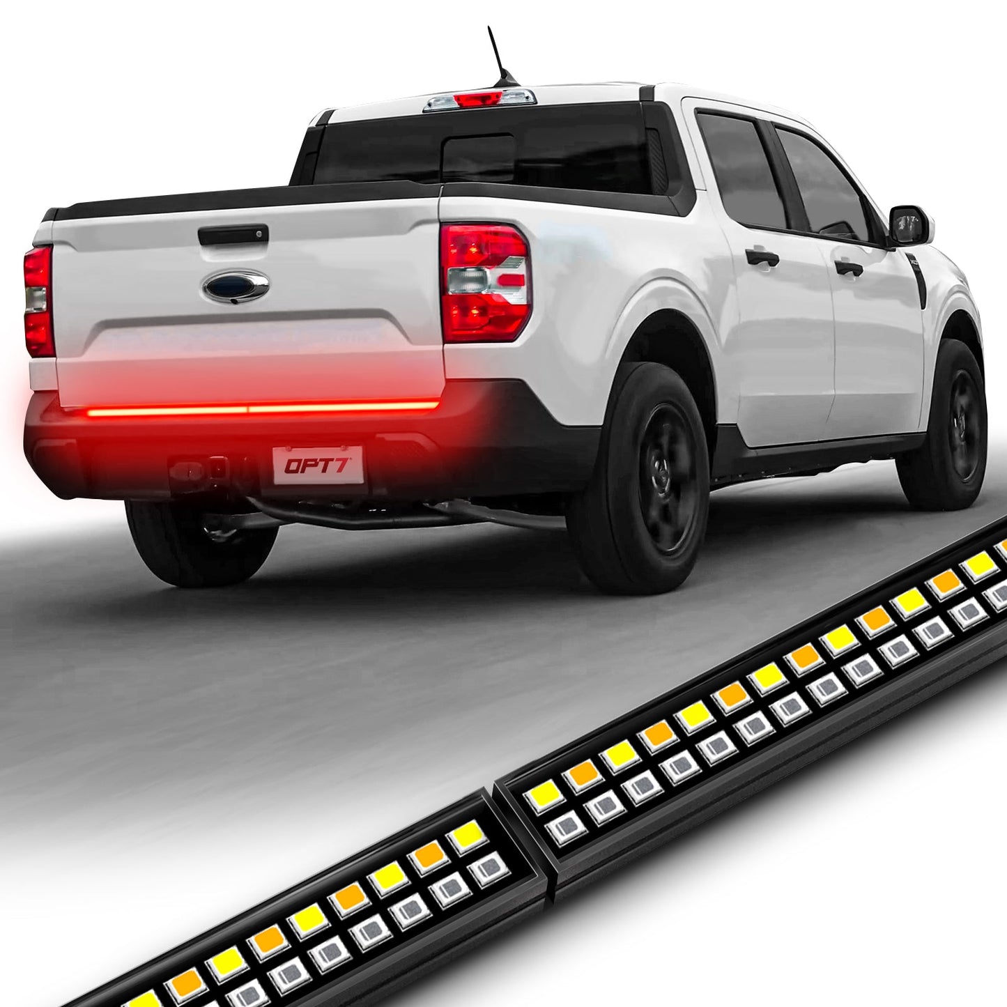 Redline Double Row LED Tailgate Light Bar with Reverse Light, Brake Light, Turn Signals and Hazard Light