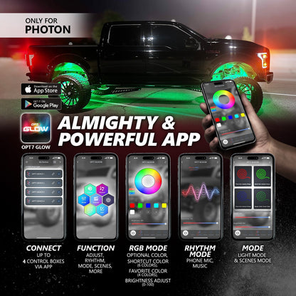 Triple Tailgate Bundle: Triple Tailgate + Quantum Rock Light+ LED Grille Lighting w- Bluetooth APP and Remote Controlled