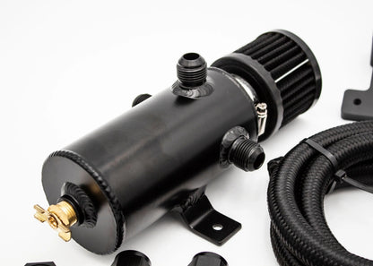 Oil Catch Can Kit + CNC Billet Mounting Bracket 1.8T VW MK4 Audi TT V1.2 - OEM Valve Cover Fitment