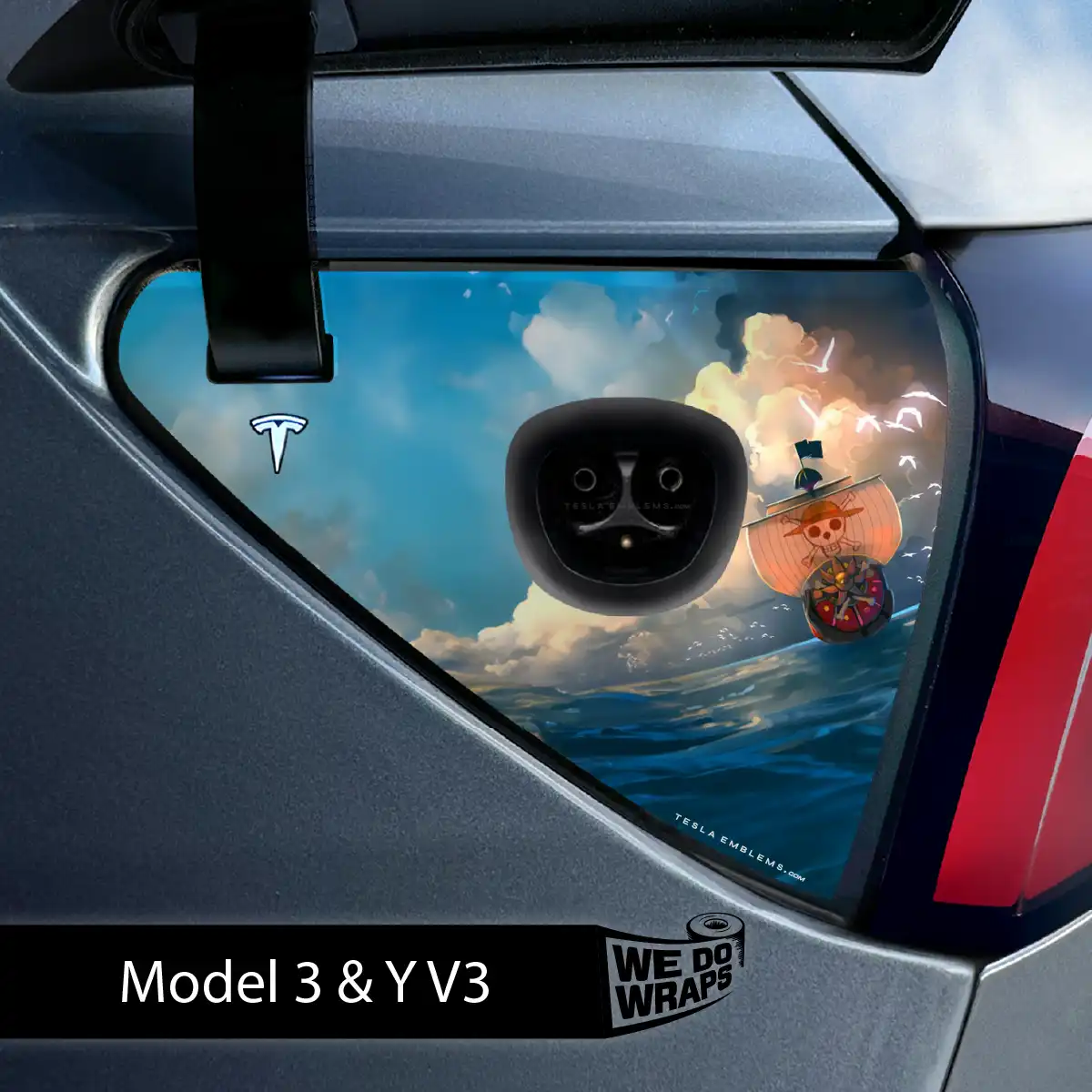 Grand Line Tesla Charge Port Wrap | Model Y