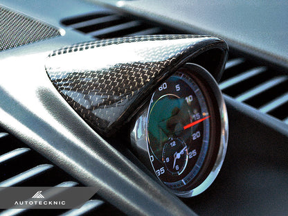 AutoTecknic Carbon Fiber Chrono Eye Lid Cover - Porsche Carrera 991