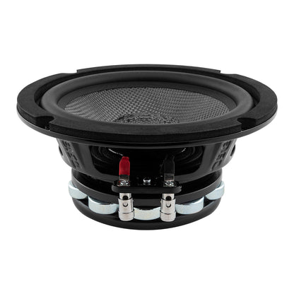 PRO 6.5" Mid-Bass Loudspeaker with Water-Resistant Carbon Fiber Cone & Neodymium Rings, 250W RMS, 4-Ohm