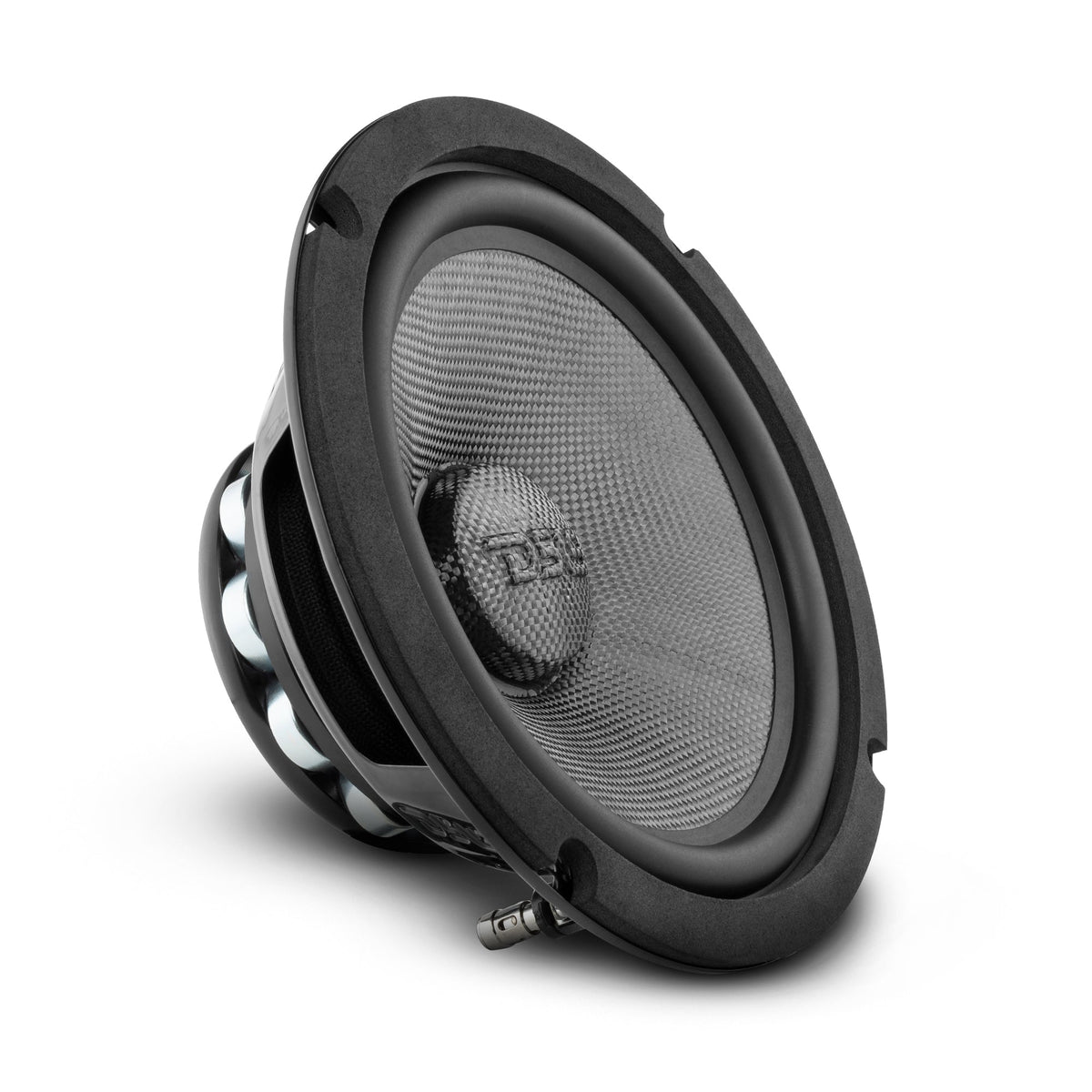 PRO 8" Mid-Bass Loudspeaker with Water-Resistant Carbon Fiber Cone & Neodymium Rings, 300W RMS, 4-Ohm