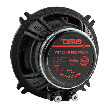 PRO 5.25" Neodymium Full-Range Bullet Loudspeaker 200 Watts Rms 4-Ohm