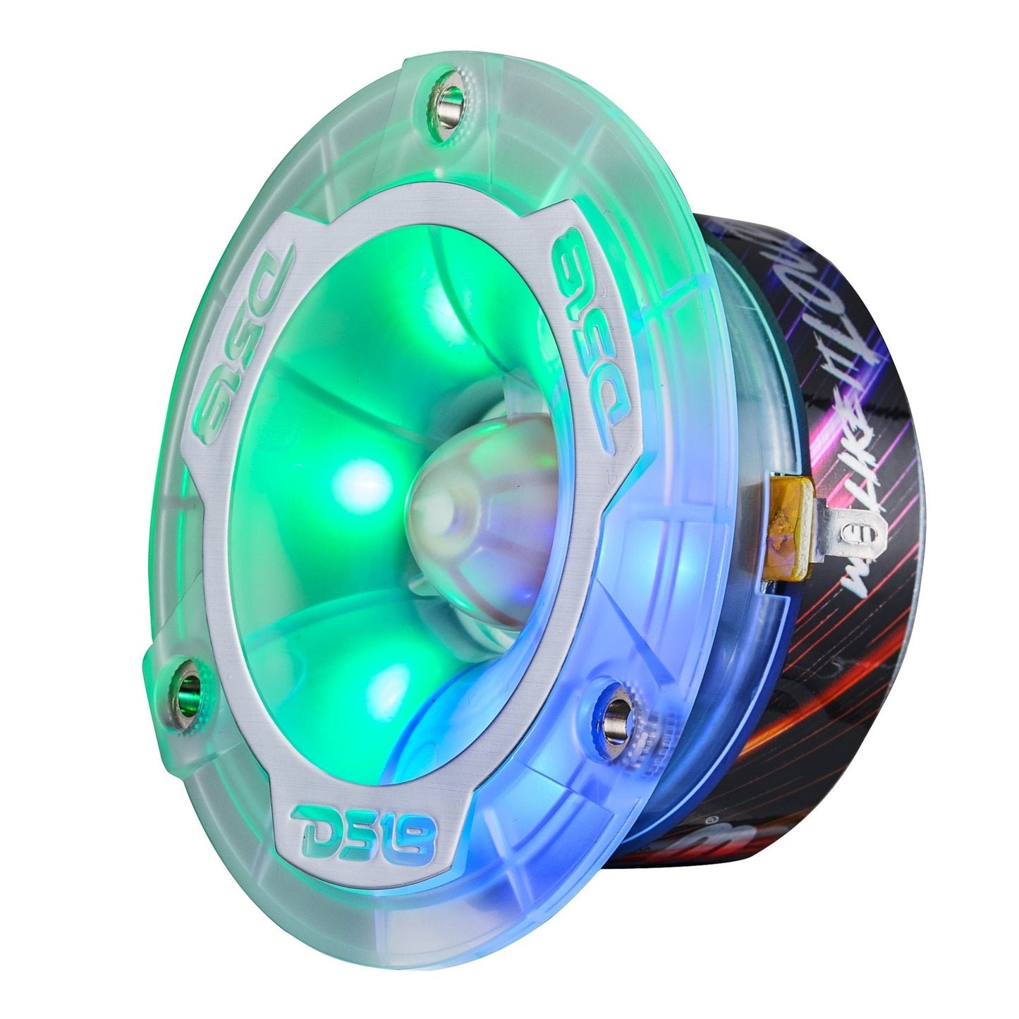 3.8” Super Bullet Tweeter with 1” Aluminum Voice Coil & Digital LED Lights