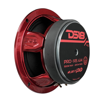 PRO-X 6.5" Mid-Range Loudspeaker 250 Watts Rms 4-Ohm