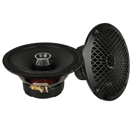 PRO-ZT 8" Coaxial Mid-Range Loudspeaker with Water-Resistant Cone Built-in Bullet Tweeter and Grill | 275W RMS 4-Ohm