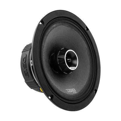 PRO-ZT 8" Coaxial Mid-Range Loudspeaker with Water-Resistant Cone Built-in Bullet Tweeter and Grill | 275W RMS 4-Ohm