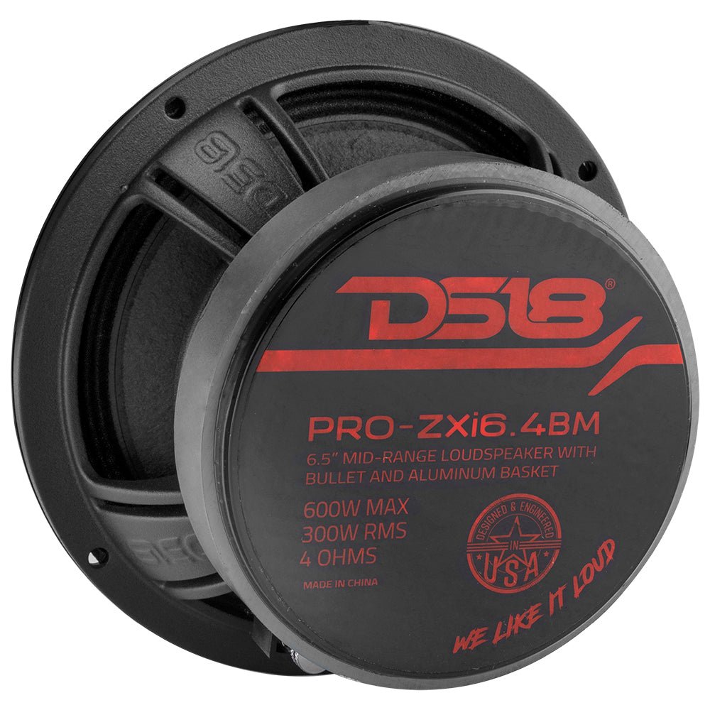 PRO-ZXI 6.5" Mid-Range Bullet Loudspeaker Neodymium/Ferrite Magnets | 300W RMS 4-Ohm