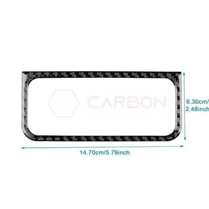 Real Carbon Fiber Headlight Control Outer Trim Overlay for 2024+ Ford Mustang