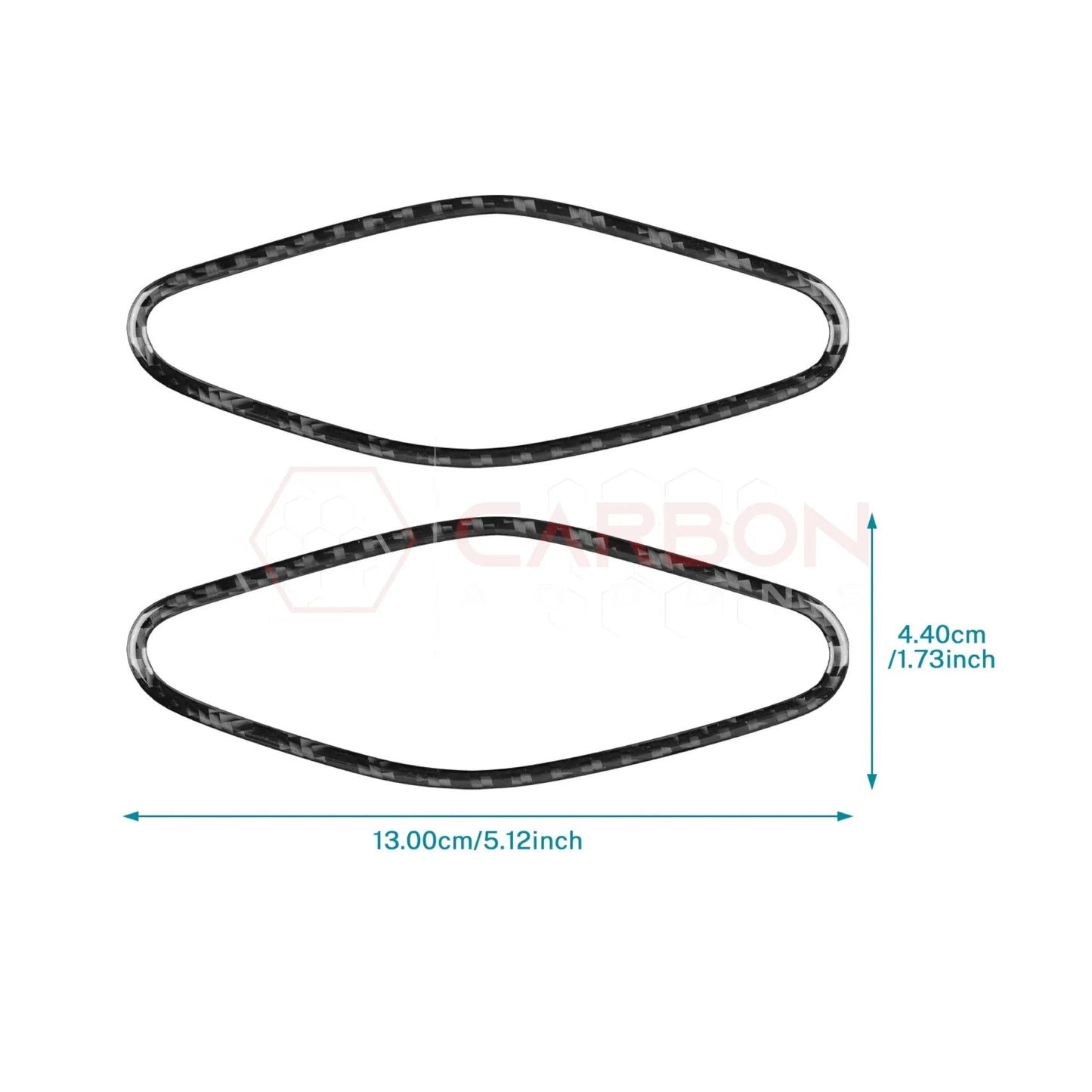 2024+ S650 Mustang Real Carbon Fiber A Pillar Speaker Trim Overlay