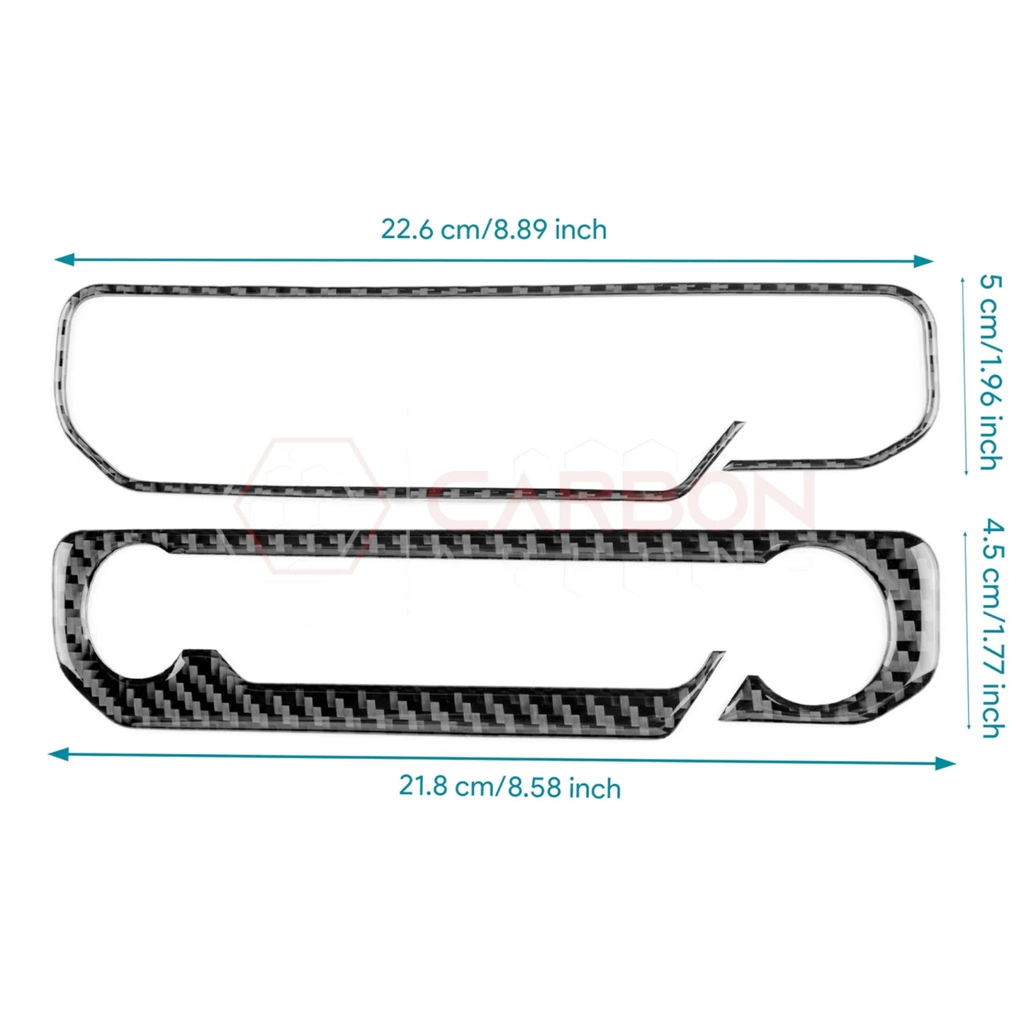 2024+ S650 Mustang Real Carbon Fiber Start and Control Button Trim Overlay