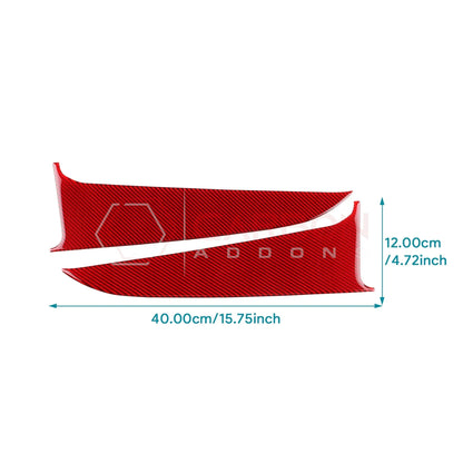 2024+ S650 Mustang Real Carbon Fiber Door Lower Panel Trim Overlay