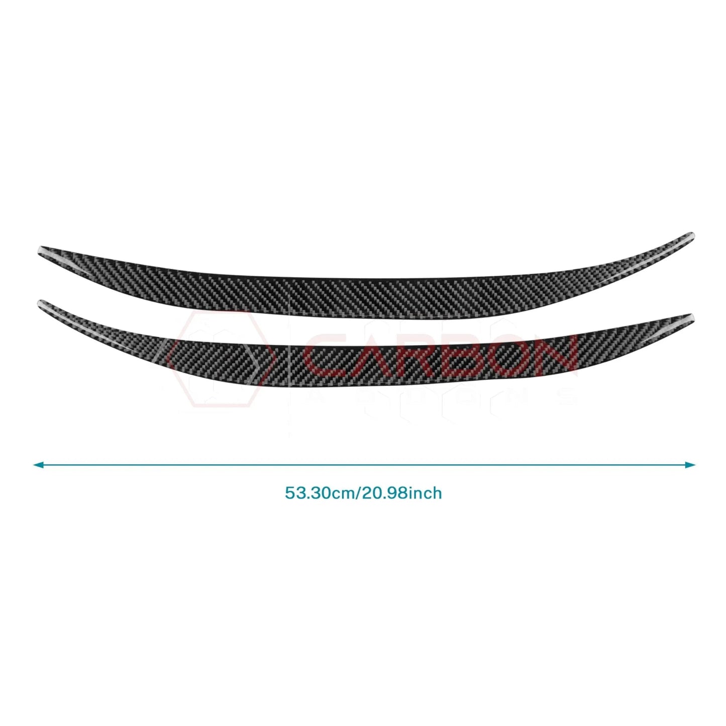 2024+ S650 Mustang Real Carbon Fiber Door Jam Trim Overlays