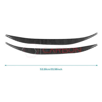 2024+ S650 Mustang Real Carbon Fiber Door Jam Trim Overlays