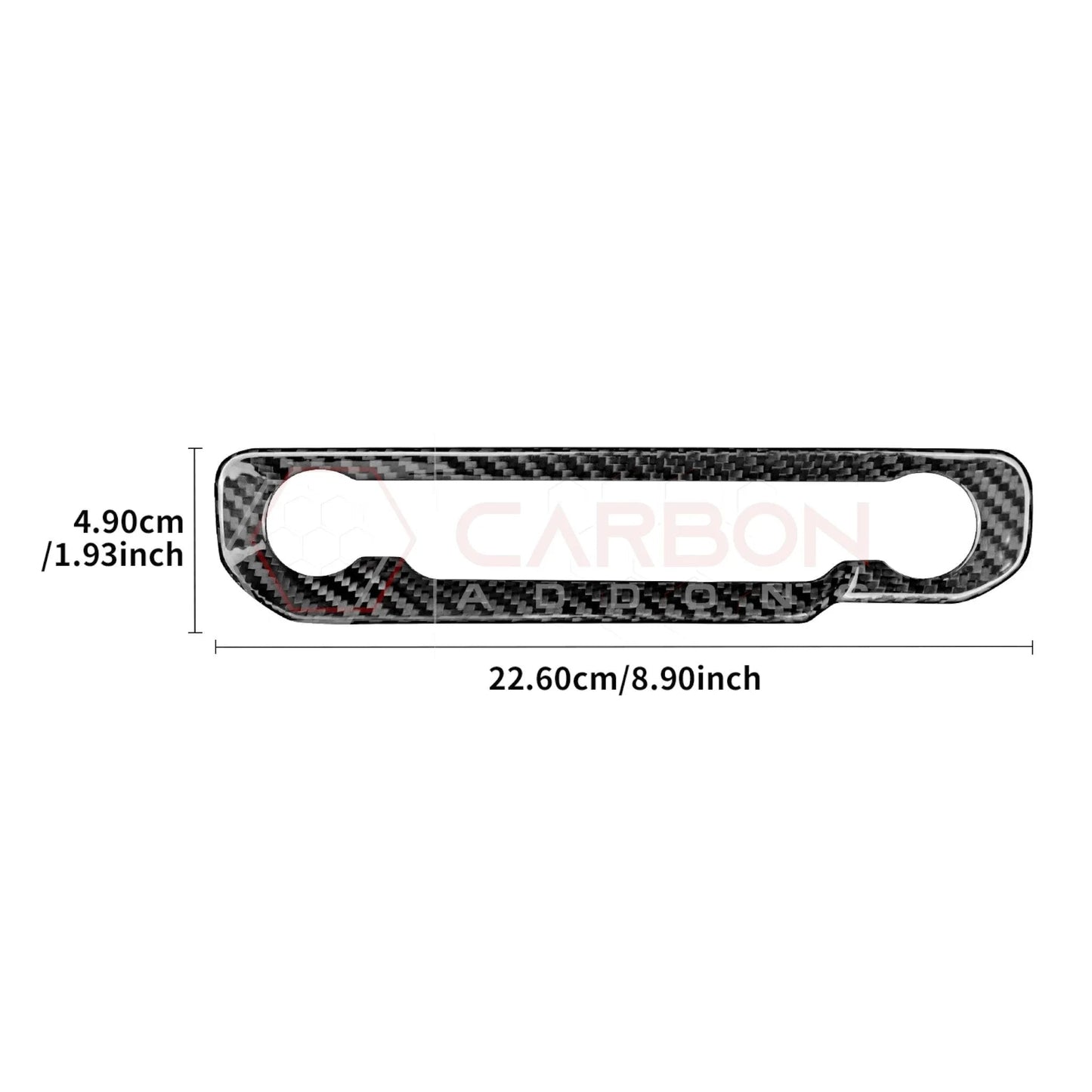 2024+ S650 Mustang Hard Carbon Fiber Radio Dash Button Control Trim Cover