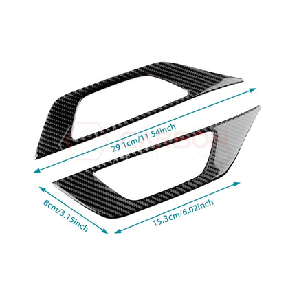 2024+ S650 Mustang Real Carbon Fiber Seat Control Outer Trim Overlay