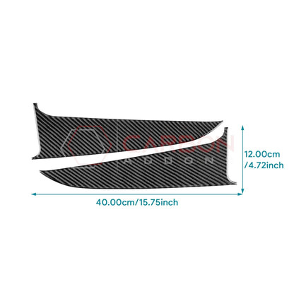 2024+ S650 Mustang Real Carbon Fiber Door Lower Panel Trim Overlay