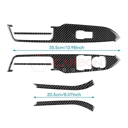 2024+ S650 Mustang Real Carbon Window switch Trim Overlay