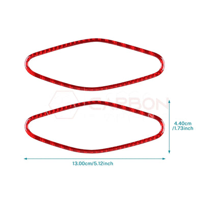 2024+ S650 Mustang Real Carbon Fiber A Pillar Speaker Trim Overlay