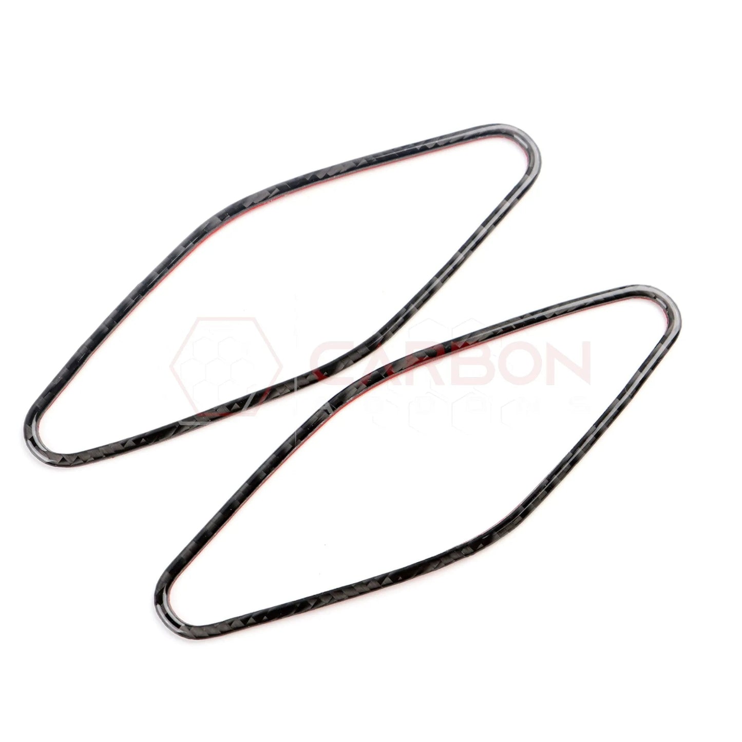 2024+ S650 Mustang Real Carbon Fiber A Pillar Speaker Trim Overlay