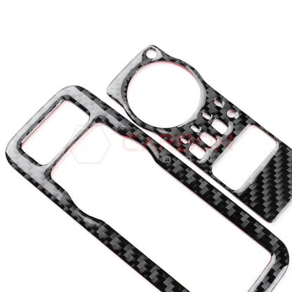 2024+ S650 Mustang Real Carbon Fiber Headlight Control Trim Overlay