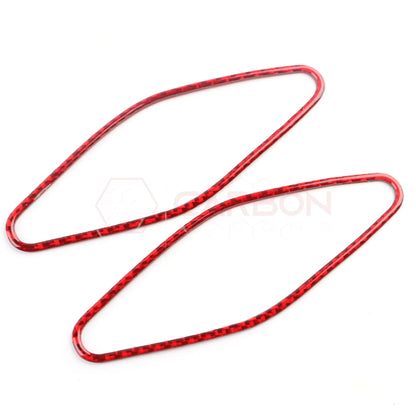 2024+ S650 Mustang Real Carbon Fiber A Pillar Speaker Trim Overlay