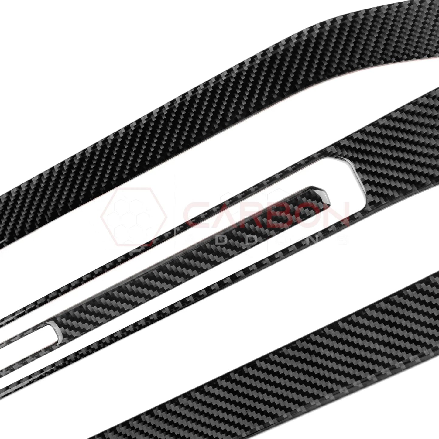 2024+ S650 Mustang Real Carbon Fiber Passenger Side Dashboard Trim Overlays