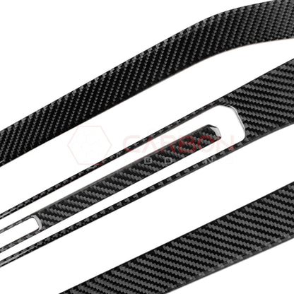2024+ S650 Mustang Real Carbon Fiber Passenger Side Dashboard Trim Overlays