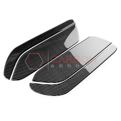 Real Carbon Fiber Rear Seat Side Panel Overlays for 2024+ Ford Mustang
