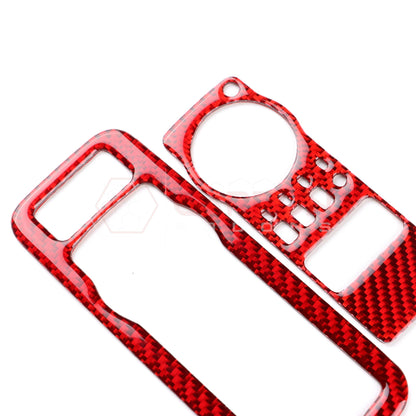 2024+ S650 Mustang Real Carbon Fiber Headlight Control Trim Overlay