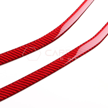 2024+ S650 Mustang Exterior Real Carbon Fiber Headlight Decorative Strip Overlay