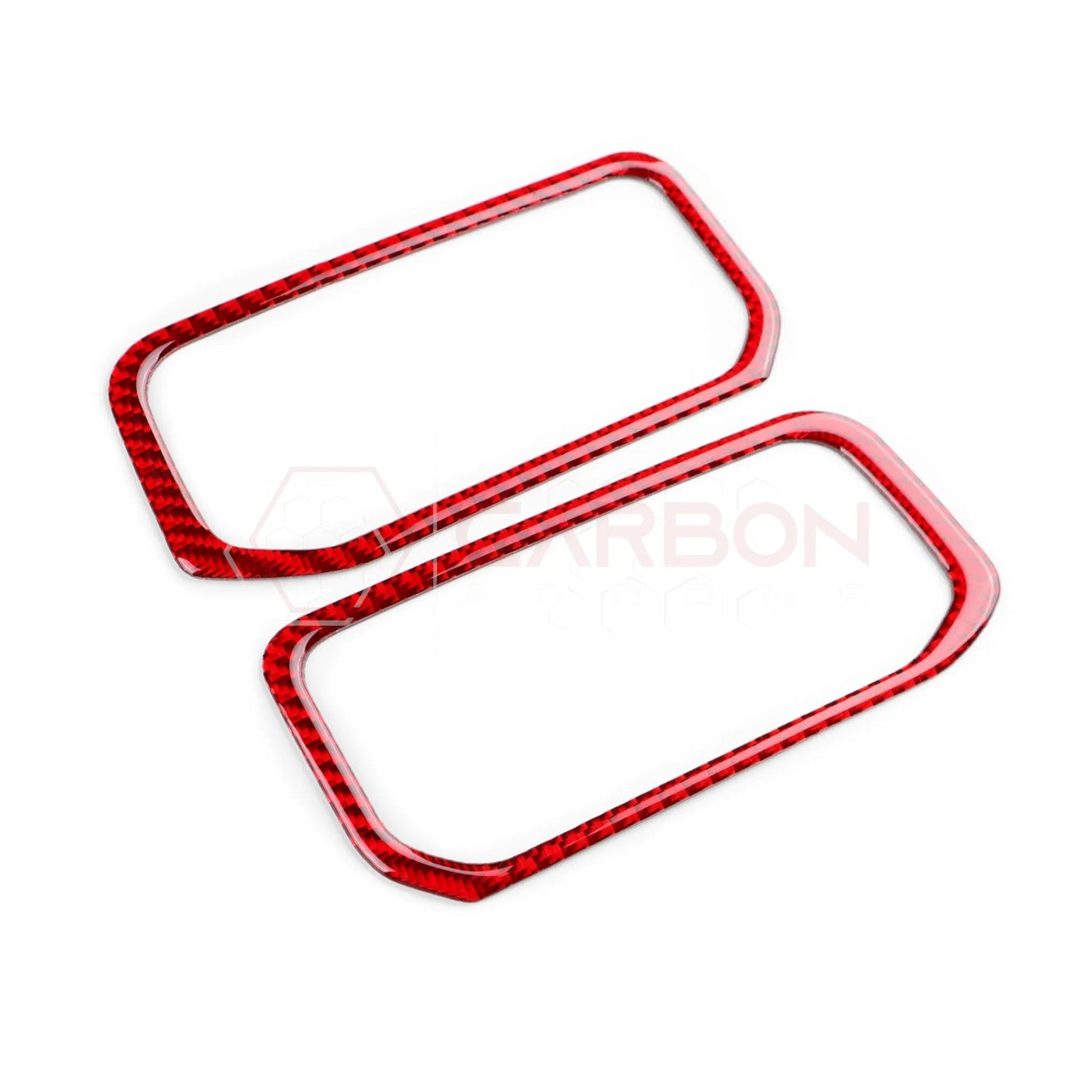 2024+ S650 Mustang Real Carbon Fiber Center AC Vent Frame Overlay