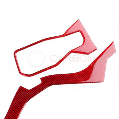 2024+ S650 Mustang Real Carbon Fiber Driver Side Dashboard Trim Overlays