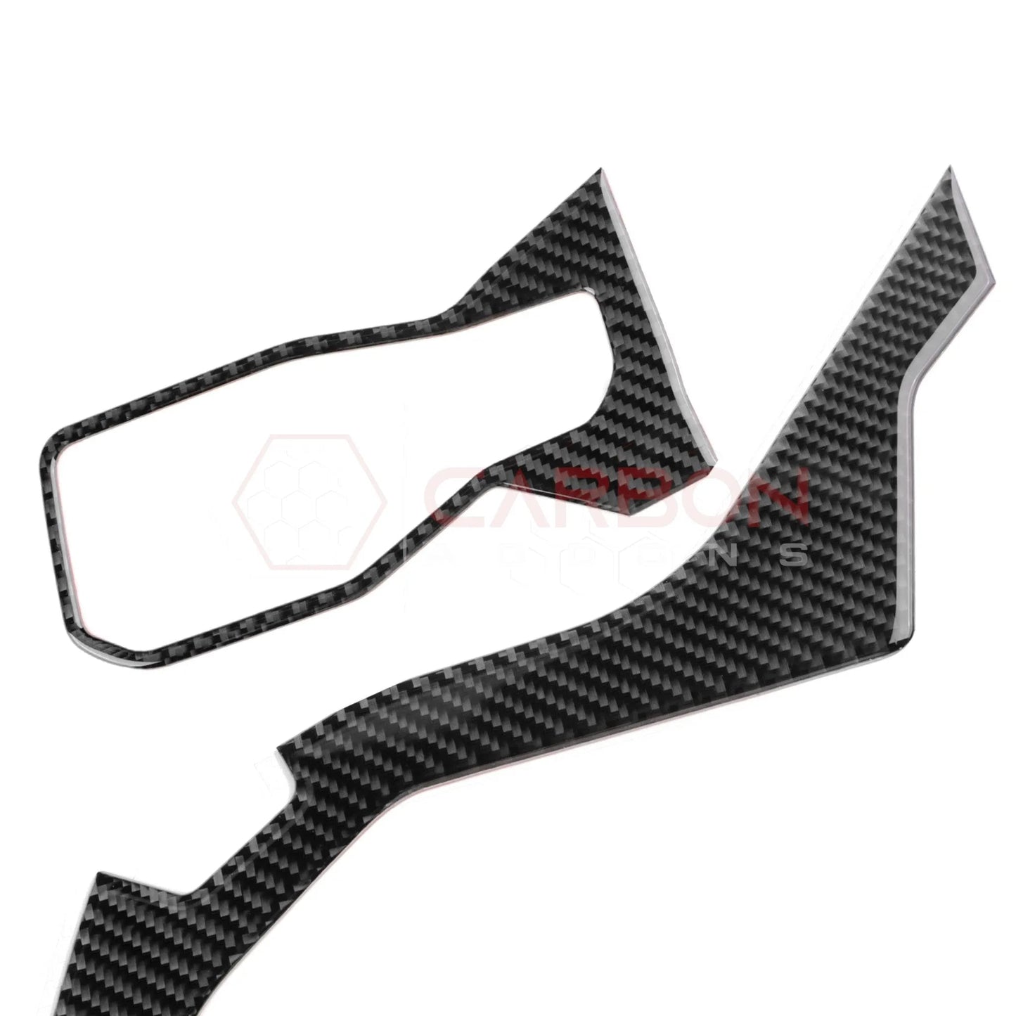 2024+ S650 Mustang Real Carbon Fiber Driver Side Dashboard Trim Overlays