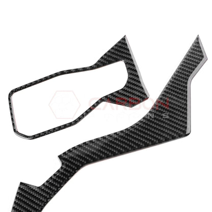 2024+ S650 Mustang Real Carbon Fiber Driver Side Dashboard Trim Overlays