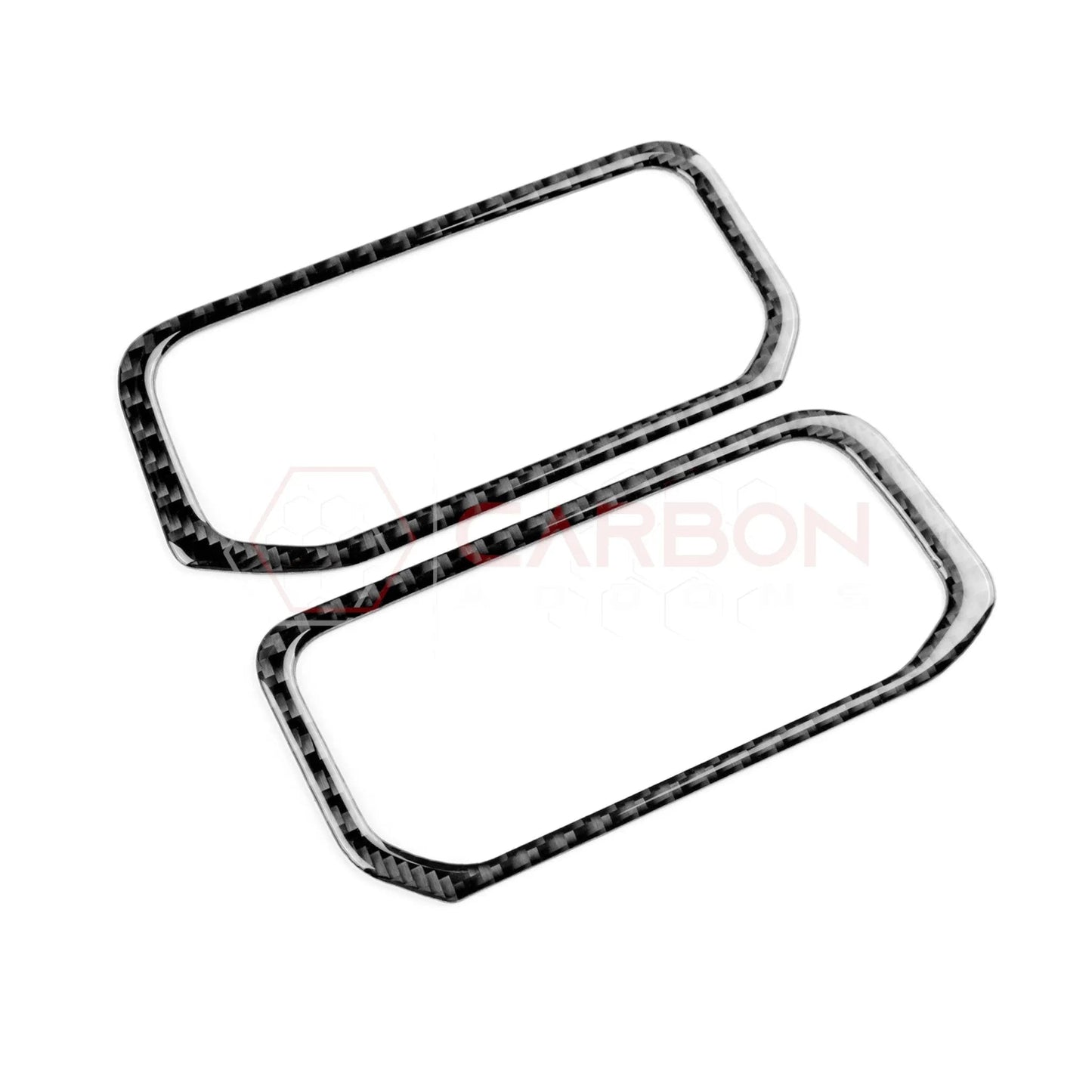 2024+ S650 Mustang Real Carbon Fiber Center AC Vent Frame Overlay