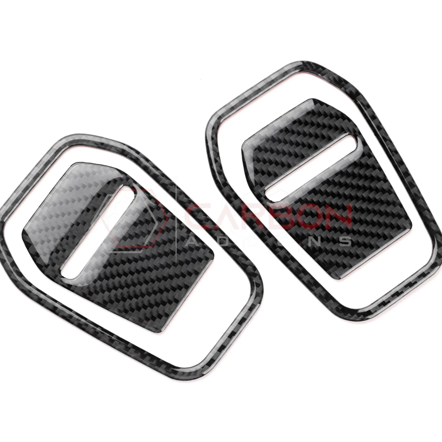 Real Carbon Fiber Front Seat Recliner Overlay for 2024+ Ford Mustang