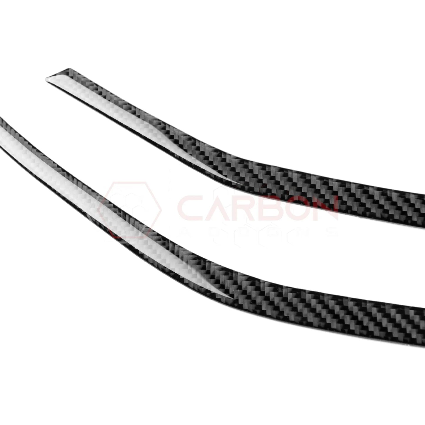 2024+ S650 Mustang Exterior Real Carbon Fiber Headlight Decorative Strip Overlay