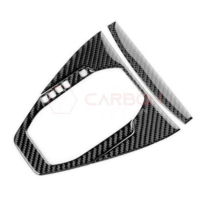 2024+ S650 Mustang Real Carbon Fiber Gear Shifter Trim Overlay