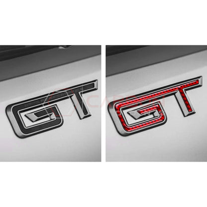 2024+ S650 Mustang GT Exterior Carbon Fiber Emblem Overlays