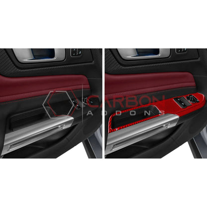 2024+ S650 Mustang Real Carbon Window switch Trim Overlay
