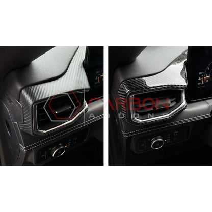 2024+ S650 Mustang Real Carbon Fiber Driver Side Dashboard Trim Overlays