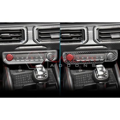 2024+ S650 Mustang Hard Carbon Fiber Radio Dash Button Control Trim Cover